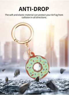 Y&D 4 Pack Keychain Donut Case for AirTag, Cute Protective AirTag Holder with Anti-Lost  - Image 3