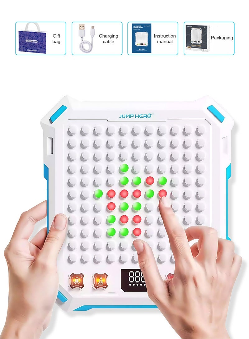 14-in-1 AI Chessboard Games for Kids - Electronic Puzzle Board with Voice Prompts, Light-Up Buttons & Portable Design - STEM Toys for Logic Training - Image 1