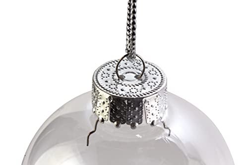 Creative Hobbies® - Bulk Value Pack of 25 pcs - 67mm (2-5/8 Inch) Round Clear Plastic Ball Ornaments - Great for Crafting DIY Christmas Ornaments - Image 3