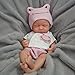 Mire & Mire Mire  Mire Reborn Baby Dolls 12 Girl Full Silicone Baby Doll RealisticNewborn Baby Dolls That Look Real Sleeping Baby Doll - Image 5