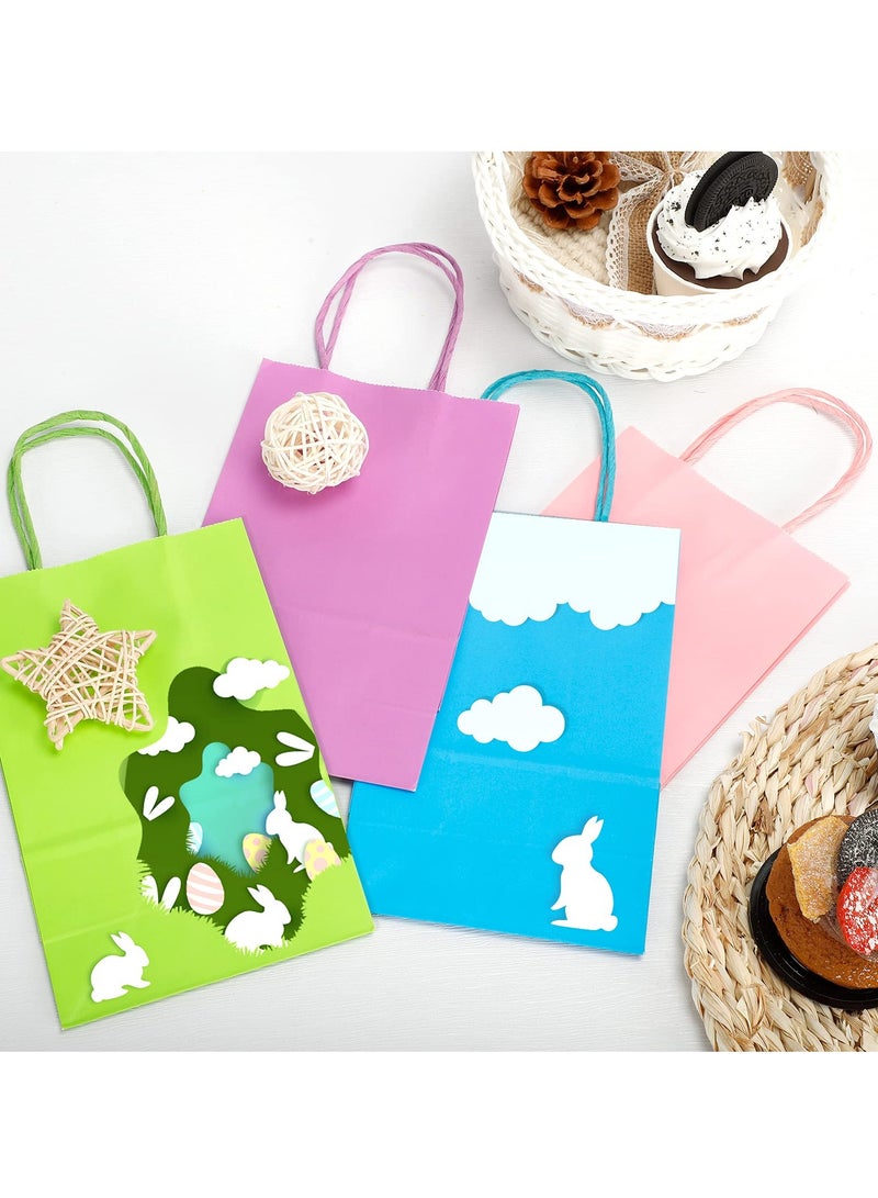 KASTWAVE Party Gift Bags, 8 Colors Bulk Small Gift Bags with Handles Kraft Paper Rectangular Packing Shopping Bags Candy Packaging Bags Suitable for Children Birthdays, Weddings, Baby Shower, Etc. (48 Pieces) - Image 5