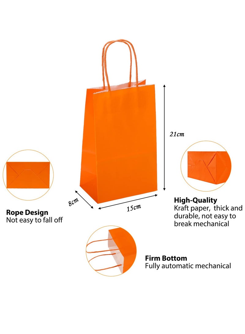 KASTWAVE Party Gift Bags, 8 Colors Bulk Small Gift Bags with Handles Kraft Paper Rectangular Packing Shopping Bags Candy Packaging Bags Suitable for Children Birthdays, Weddings, Baby Shower, Etc. (48 Pieces) - Image 3