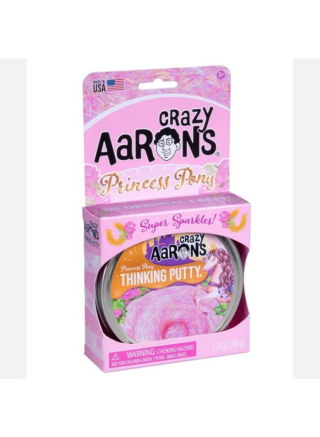 Crazy Aaron's Thinking Putty Princess Pony 4" Pink Sparkle Putty 2021 Trendsetter Edition (3.2 Ounces) Non Toxic, Never Dries Out - Image 5