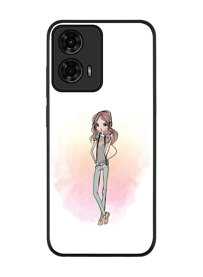 Stylizedd For Motorola Moto G04 / G04s Case,Slim fit Camera Protection, Shockproof Thin Phone cover - Girl Next Door - Image 1