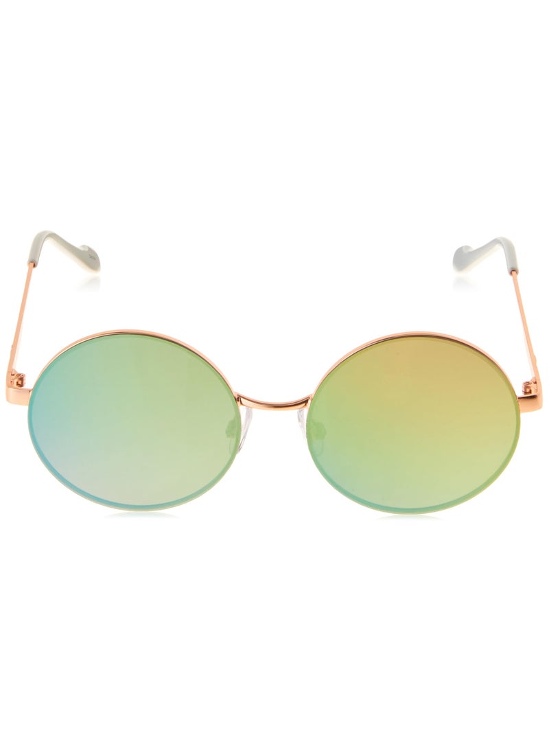 Jessica Simpson Jessica Simpson Women's J6222 Vintage Metal Round Sunglasses with UV400 Protection - Glamorous Sunglasses for Women, 56mm  - Image 2