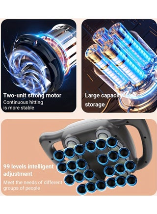 Massage Gun Percussion Deep Tissues Muscle Massager Gun Muscle Relaxation With 24 Heads Massage Device Portable Massager Device Multi Mode For Back Neck Pain Relief Muscle Relaxation - view 5