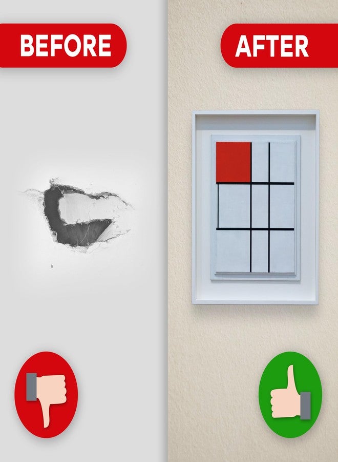 إكس فاستين مجموعة إصلاح الحوائط الجافة من XFasten، عبوة من 12 قطعة، طقم رقعة لإصلاح الحوائط الجافة من الألومنيوم بمقاس 4/6/8 بوصة، طقم رقعة حائط لثقوب الحوائط الجافة، طقم إصلاح ألواح الجبس، طقم إصلاح ثقوب الحوائط الجافة ذاتية اللصق بشبكة السقف - Image 5