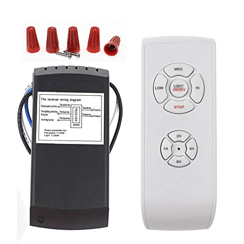 LPHUMEX Universal Ceiling Fan Remote Control Kit, 3-in-1 AC Motor Ceiling Fan Light Timing & Speed Remote, for Hunter/Harbor Breeze/Westinghouse/Honeywell/Other Ceiling Fan lamp - Image 1