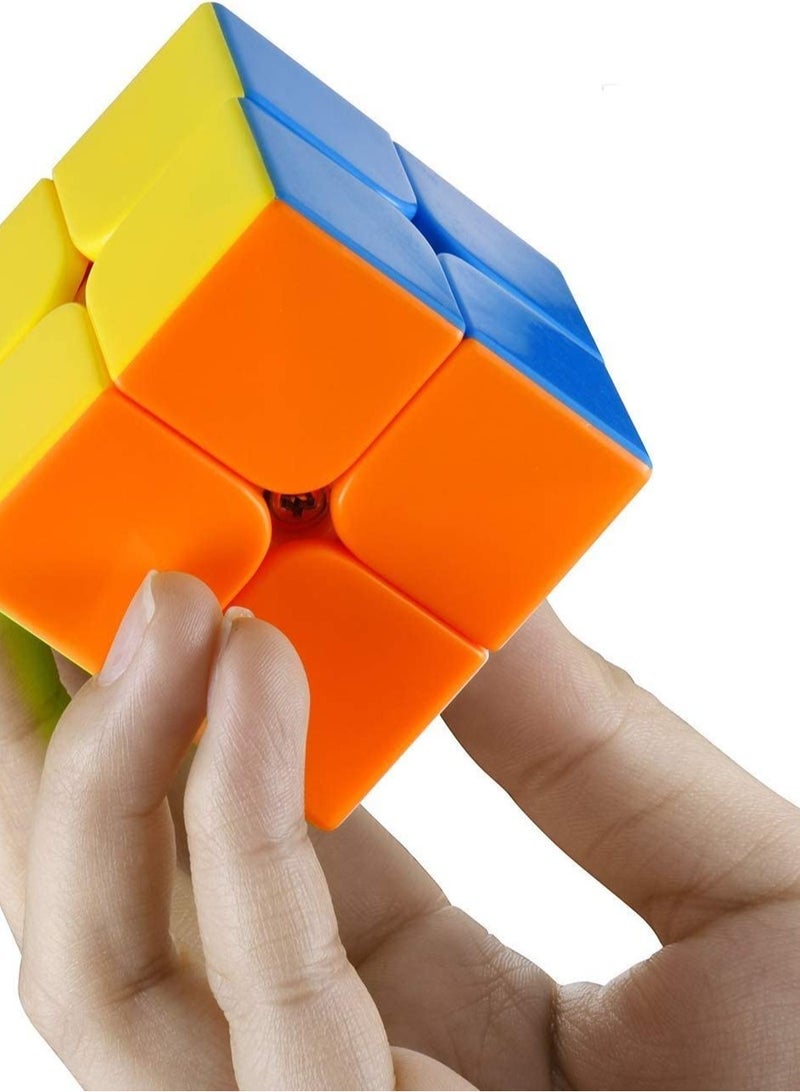 كيديتوس مكعب كيديتو مويو ميلونج للفصول الدراسية 2 × 2 مكعب سرعة بدون ملصقات مكعب سحري لغز (طريقة الحل متضمنة)، مقاس 50 مم - Image 1