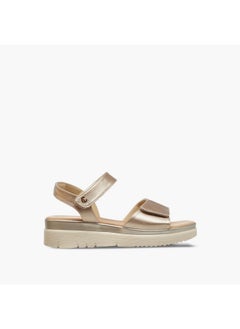 Le Confort Women's Solid Strap Sandals with Platform Heels and Hook and Loop Closure  - Image 3