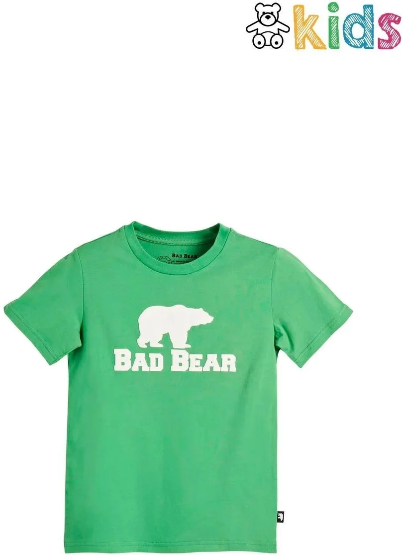 Bad Bear Tee Kids Green T-Shirt Children's T-Shirt