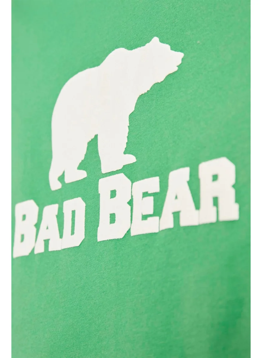 Bad Bear Tee Kids Green T-Shirt Children's T-Shirt