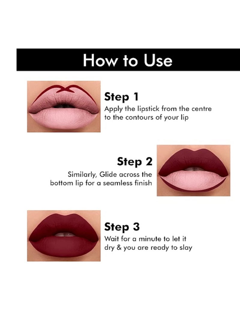 HUDACRUSH Beauty 4Pcs Lipstick Combo Pack of 2in1 Swiss Liquid and  Matte Lipsticks for Women Long Lasting Smudge and Waterproof - Image 4