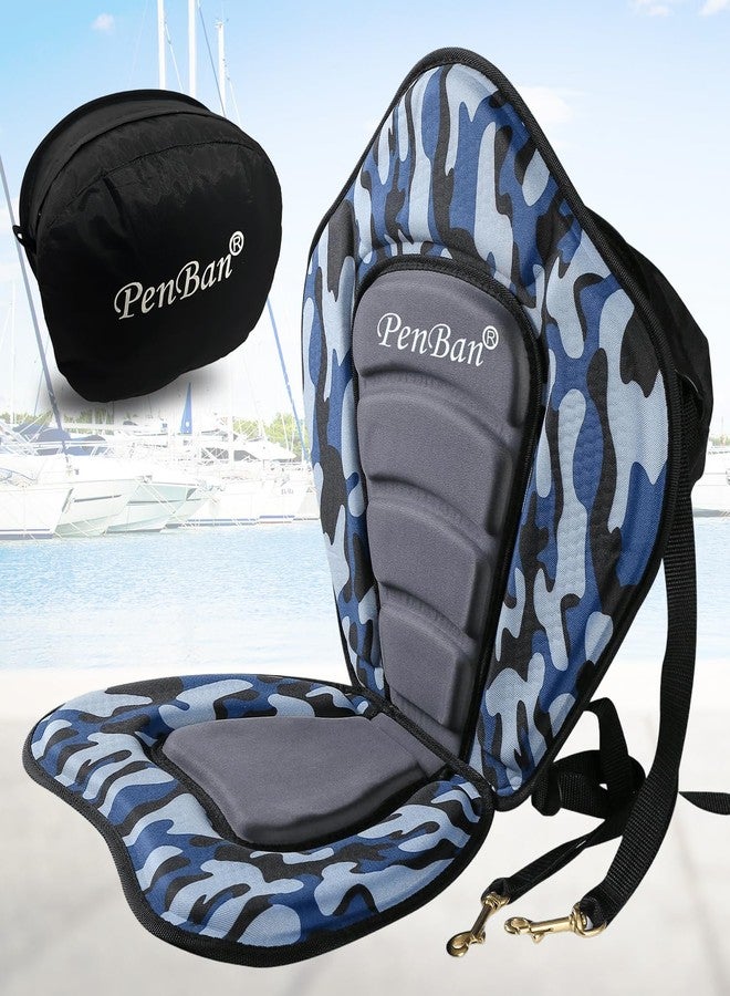 penban Universal Deluxe Kayak Seat,Fishing Boat Seat with Storage Bag,Detachable Paddle Board Seat,Adjustable Lifetime Kayak Accessories,for Kayak,sup and Canoe etc (1 Pack Blue) - Image 1