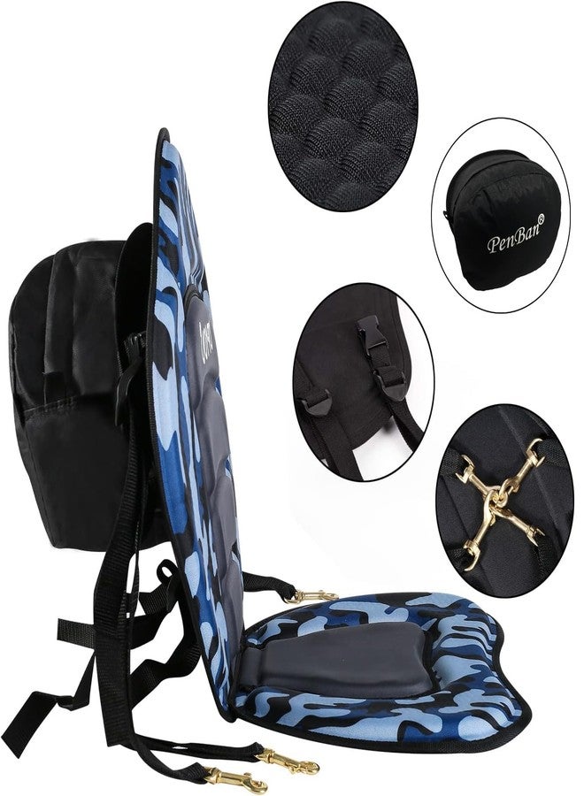 penban Universal Deluxe Kayak Seat,Fishing Boat Seat with Storage Bag,Detachable Paddle Board Seat,Adjustable Lifetime Kayak Accessories,for Kayak,sup and Canoe etc (1 Pack Blue) - Image 5