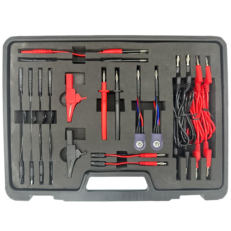 YAETEK Multi Function Auto Diagnostic Tools, Automotive Circuit Test Leads Kit with Black Carrying Case, Electrical Testers Wire Connectors Adapter Cables - Image 3