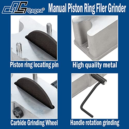 Qagea Manual Piston Ring Filer includes 120 Grit Carbide Grinding Wheel Replace 66785 66786 - Image 3