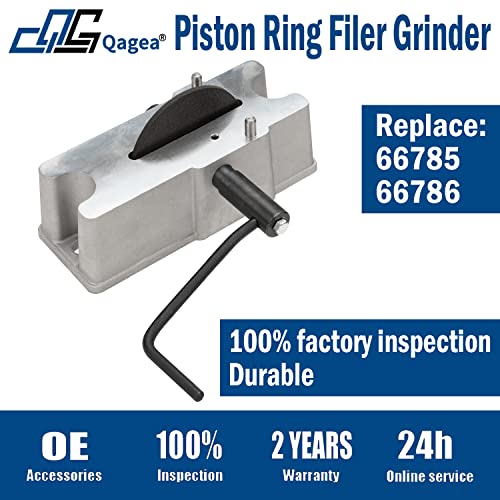Qagea Manual Piston Ring Filer includes 120 Grit Carbide Grinding Wheel Replace 66785 66786 - Image 2