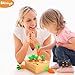 Wdmiya Montessoritoys for 1 Year Old Wooden Toys Developmental Shape Sorting Matching Puzzle Carrots Harvest Game Birthday Gifts for Toddlers Babies Boys and Girls 612 Months Christmas - Image 3
