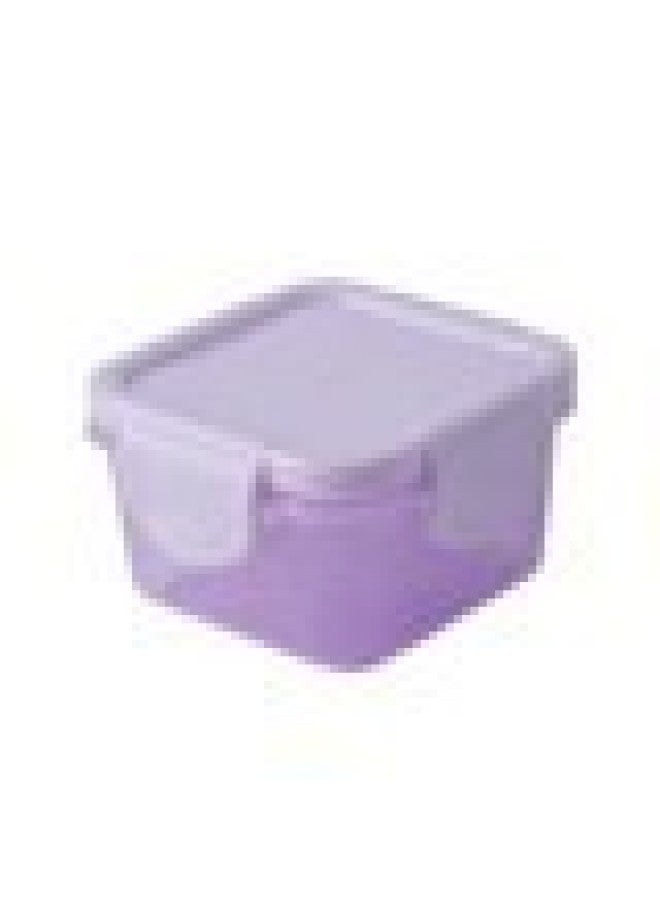 Mini Fresh-keeping Box Sealed Plastic Box Baby Food Supplement Box Can Be Cooked High Temperature Resistant Baby Transparent Storage Box Wholesale-Specifications:Purple  - Image 1