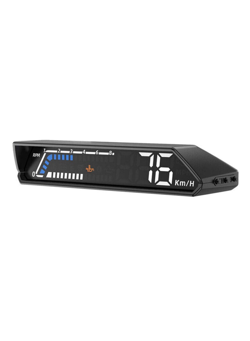 S100 HUD Head-Up Display for Cars, OBD Multi-Function Dashboard Monitor, Compatible with Oil and Transmission Temperature Alerts, Digital Speedometer and More. - Image 1