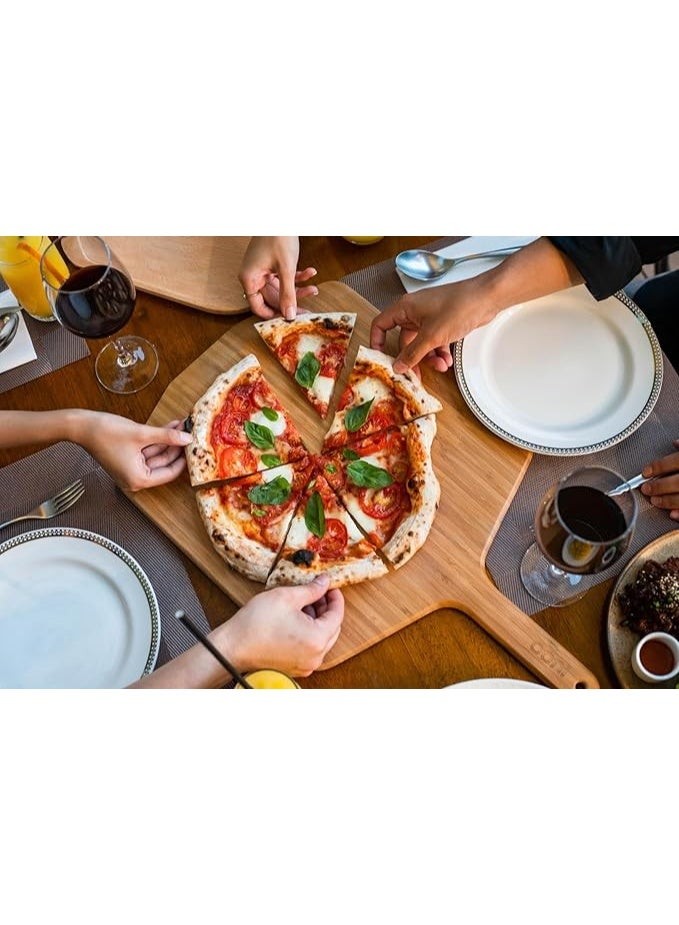 Ooni 14” Bamboo Pizza Peel – Lightweight Smooth Pizza Paddle and Serving Board Outdoor Pizza Oven Accessories - Image 2