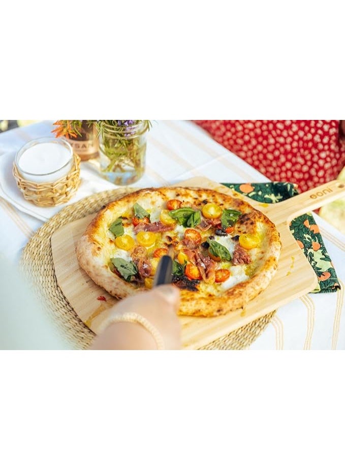 Ooni 14” Bamboo Pizza Peel – Lightweight Smooth Pizza Paddle and Serving Board Outdoor Pizza Oven Accessories - Image 5