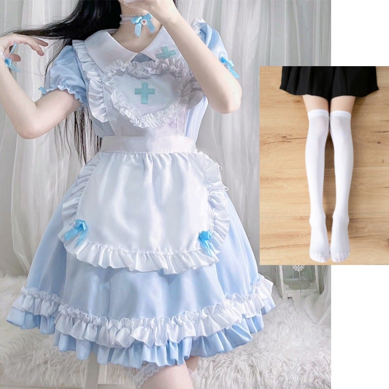 2025 New Japanese Classic Short-sleeved Maid Cute Japanese Maid cosplay Women's Clothing Maid dress - Image 1