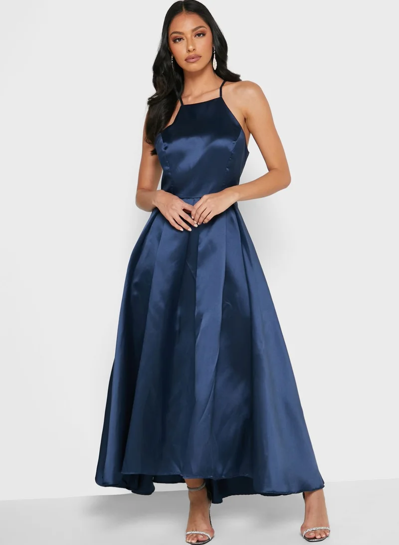 Ella Limited Edition Satin Square Neck Dress