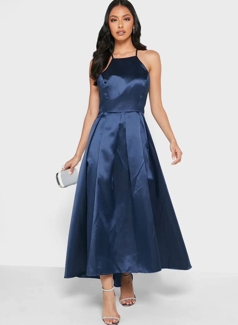 Ella Limited Edition Satin Square Neck Dress
