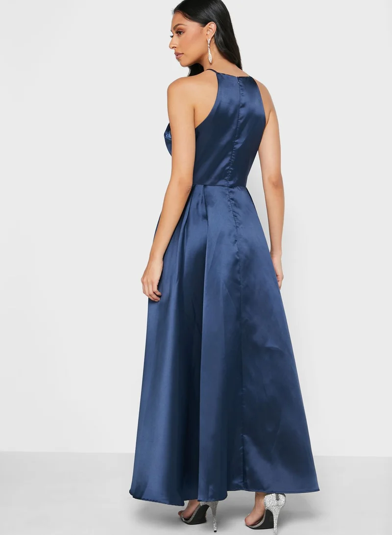 Ella Limited Edition Satin Square Neck Dress