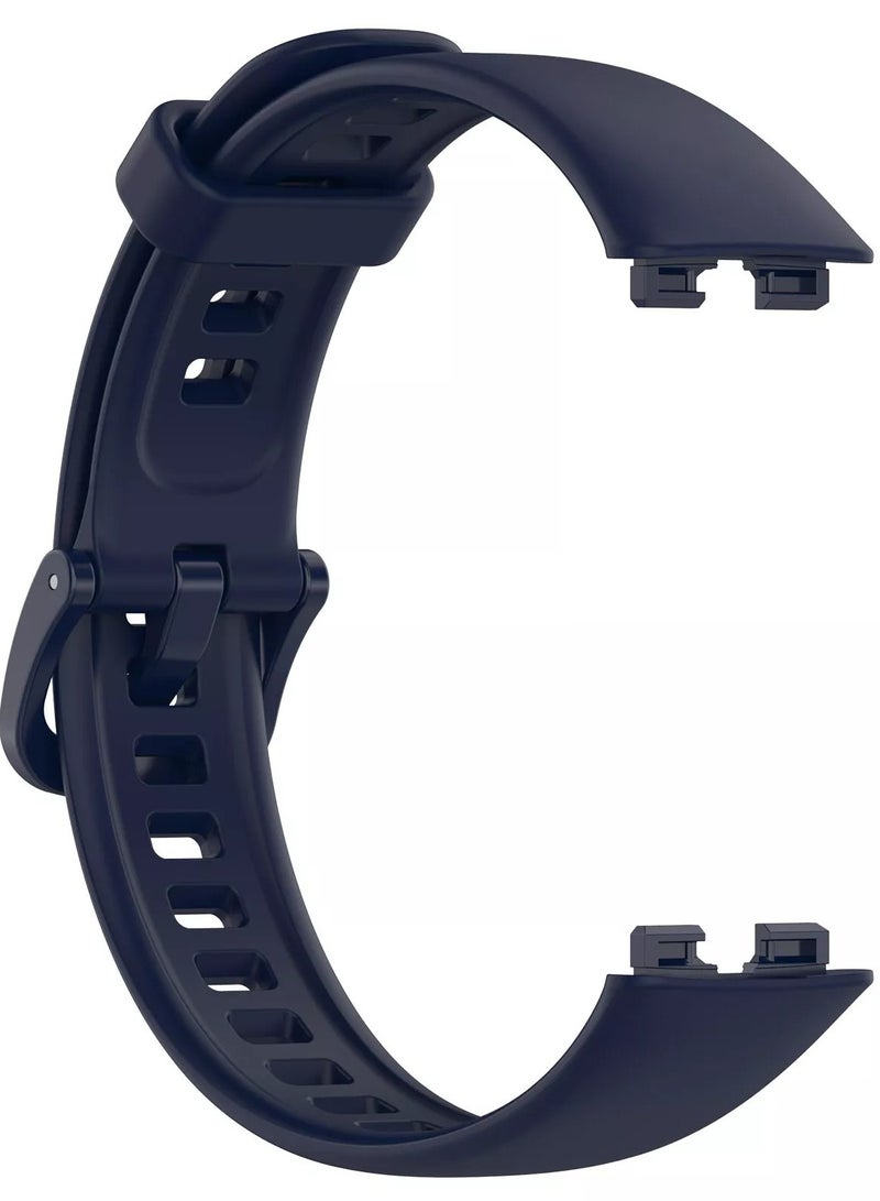 Silicone Strap For Huawei Band 9 Band 8 Replacement Sport Watch band Strap Blue - Image 2