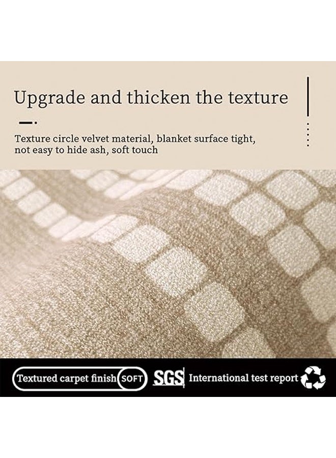 keke Simple Cream Large Area Fluffy Rug Carpet 200X340 CM  (Three Proof Cotton Based Loop Velvet) - Image 4