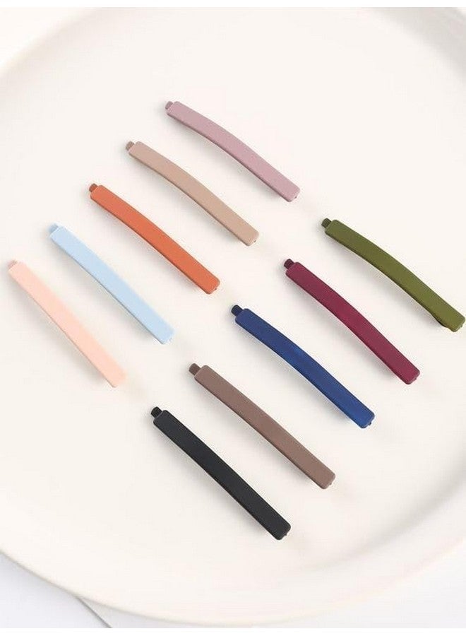 SUN Ring SUNRING Hair Clips for Women Girls Hair Accessories for Women Girls Multicolor Hair Pins for Girls Hair Clips Matte Finishing Hair Pins (Pack of 10, Multicolor) - Image 1