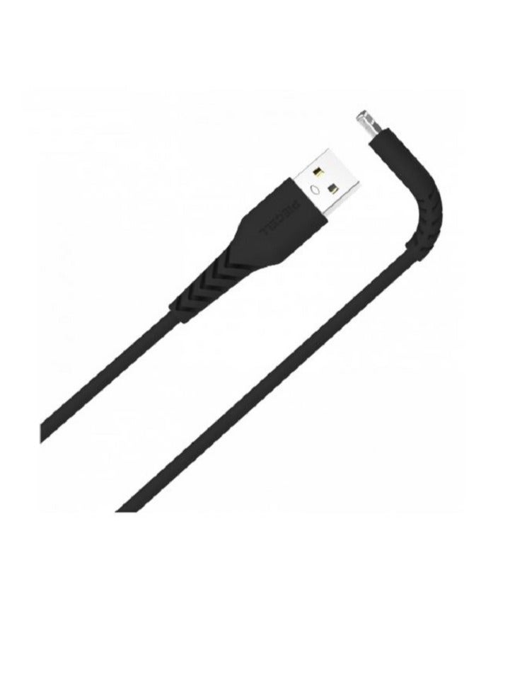 PIECELL iPhone cable, 120 cm, American brand Piecell, certified by Apple, black leather - Image 2
