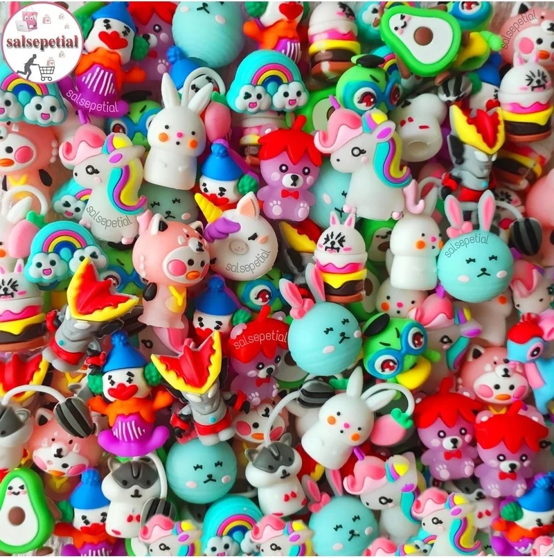 اي سي شوب Salsepetial 20-Piece Figured Pen Head Pen Ornament