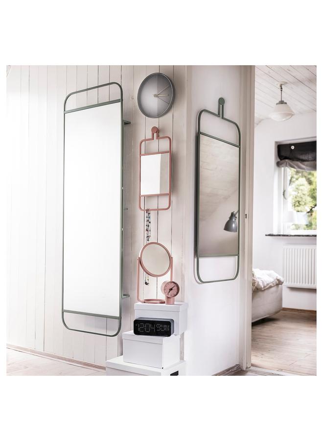 إيروريكس ساعة منبه، تناظرية/وردي باهت، 8×9 سم - Image 5