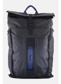 Algspar Men Brand Logo Backpack Bag 43 H x 36 L x 12 W cm, Black/ Grey  - Image 1