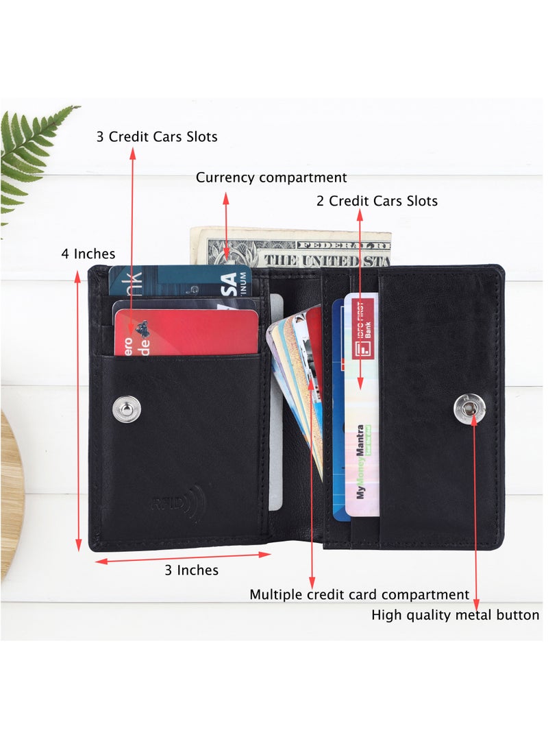 LAVERI LEATHER Designer Card Holder Wallet With RFID Protection  - Image 2