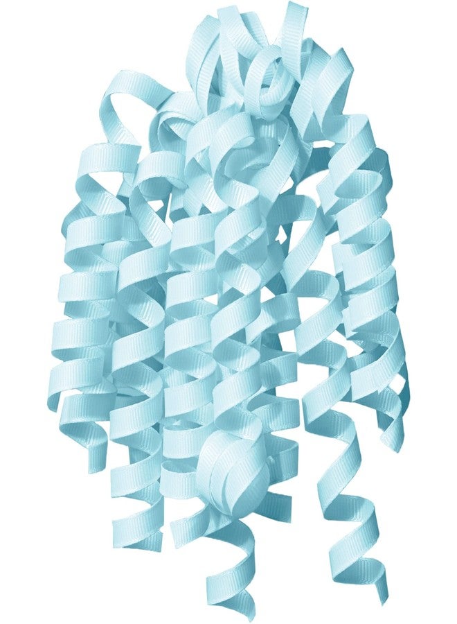 Jillson Roberts Self-Adhesive Curly Bows Gift Wrap Accessory, Pastel Silver Glitter/Lavender/Pastel Blue/White/Pink, 6-Count - Image 4
