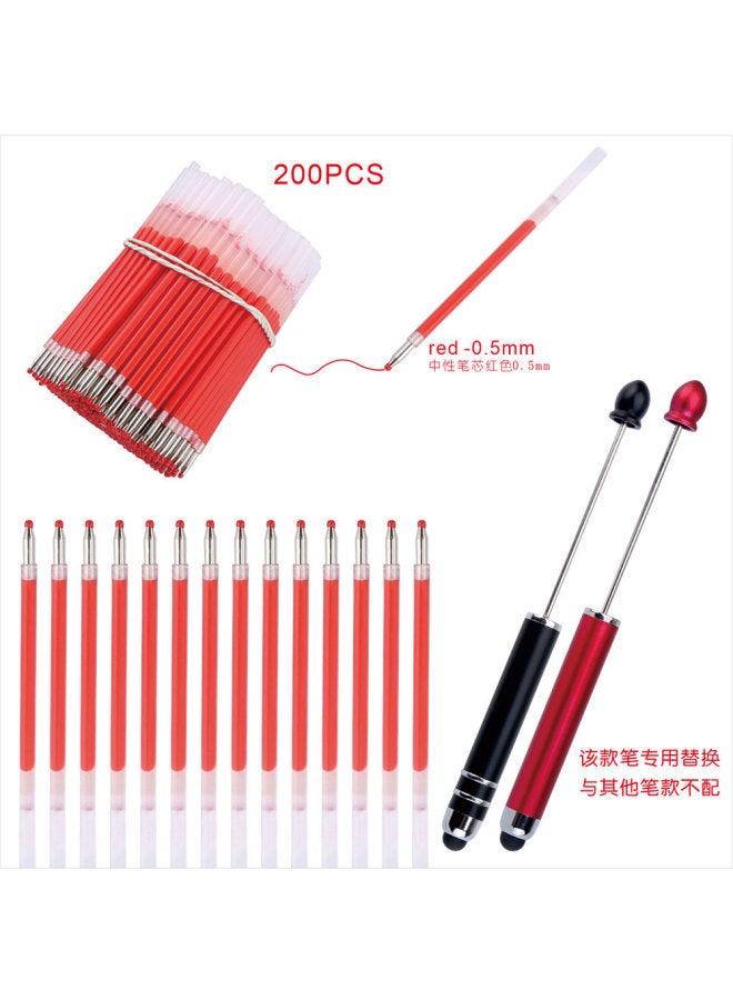 Beaded Pen Replacement Ballpoint Pen Refill Neutral Refill Touch Screen Pen Replacement Core Writing Smooth Source Fast Hair - Image 1