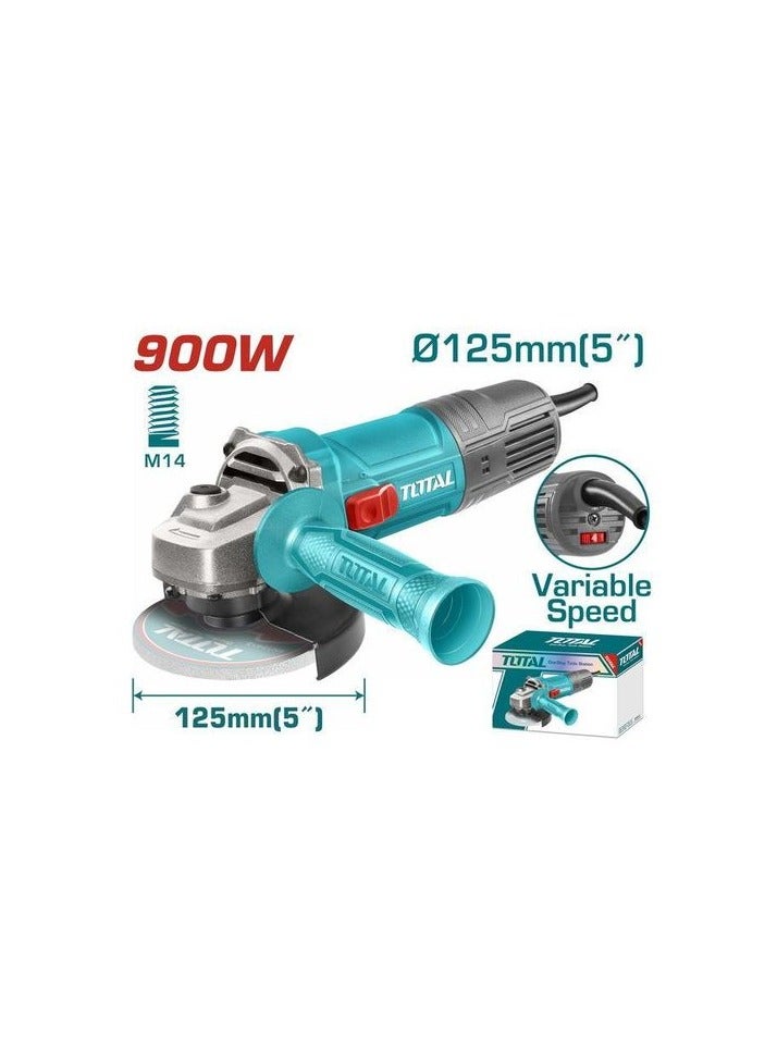 TOTAL Angle Grinder 900W 5" Variable Speed - Image 2
