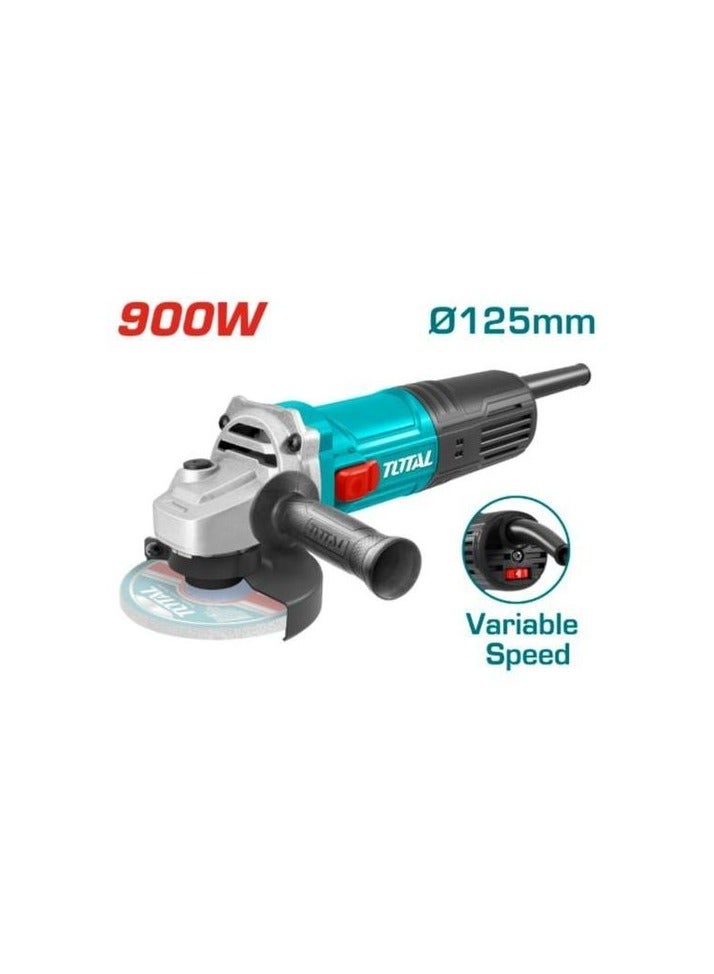 TOTAL Angle Grinder 900W 5" Variable Speed - Image 1