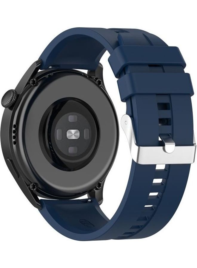 Silicone Replacement Strap Watchband for Huawei Watch 3/3Pro Dark Blue - Image 5