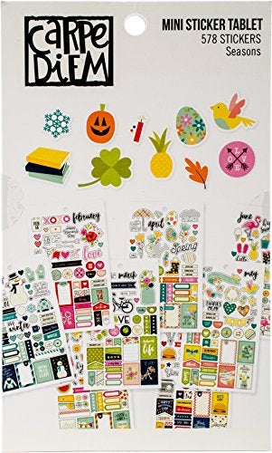 Simple Stories Carpe Diem Planner Essentials Seasons Mini Sticker Tablet - Image 1