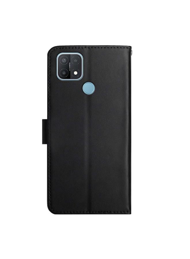 S-TOP Case For OPPO A15 Genuine Leather Fingerprint-proof Horizontal Flip Phone Case - Image 3