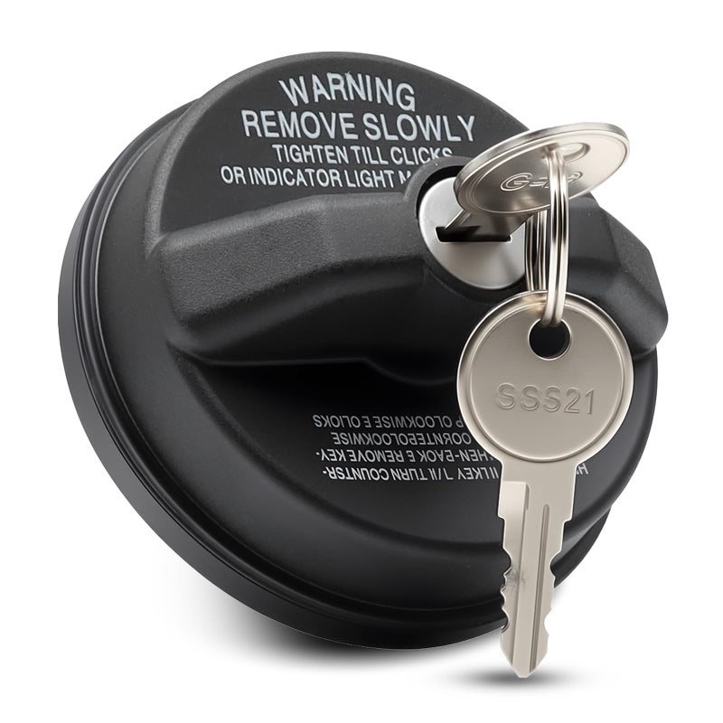 10504 Gas Cap Fit for Chevrolet Nissan Toyota Honda GMC Buick Infiniti Subaru Lock Fuel Cap Replace for Mazda Cadillac Isuzu Lexus Acura Locking Gas Caps Replace 7730047020 Fuel Tank Cap Locked