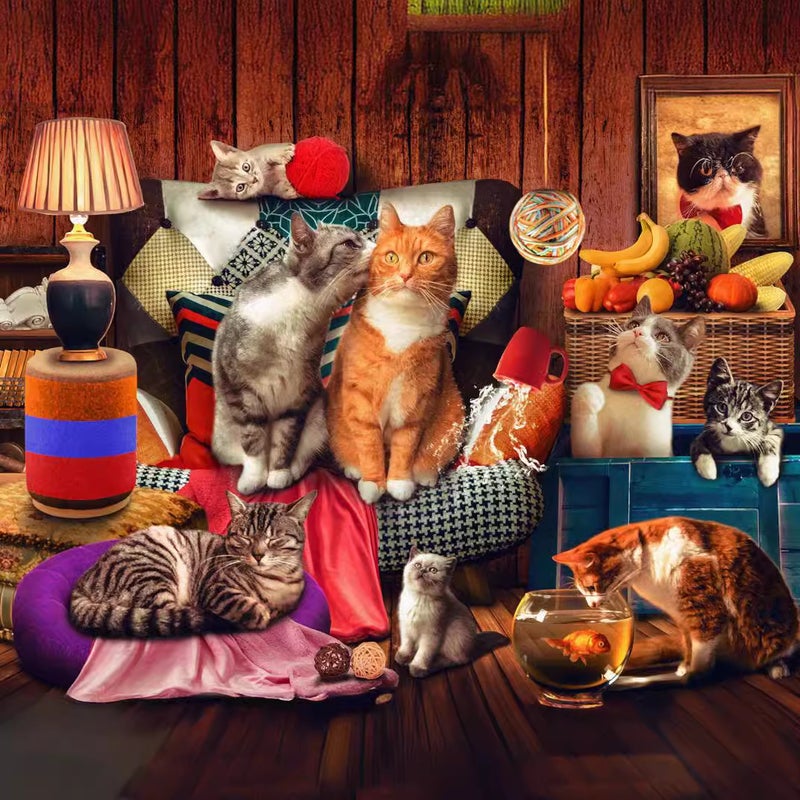 Beila Puzzle 1000 Pieces Adult Decompression Animal Landscape Oil Painting Children'S Paper Puzzle Toys Overseas Supply - Image 4