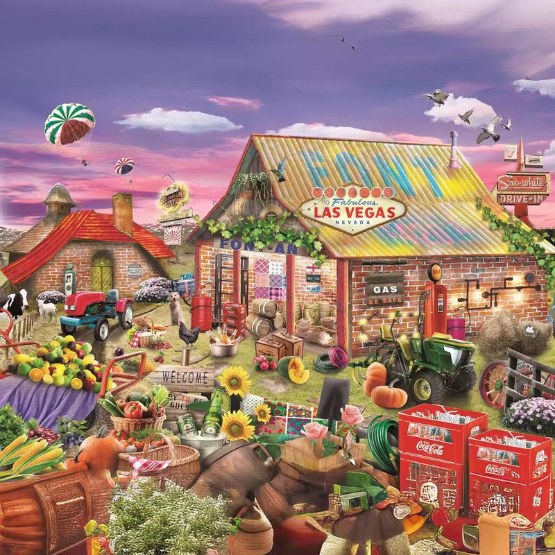 Beila Puzzle 1000 Pieces Adult Decompression Animal Landscape Oil Painting Children'S Paper Puzzle Toys Overseas Supply - Image 5