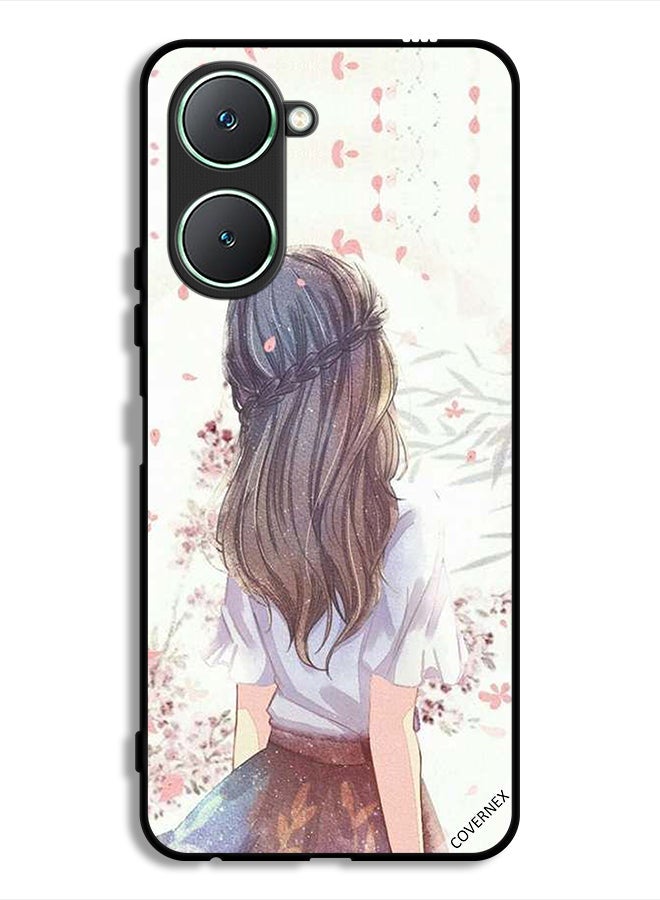 Covernex Vivo Y18i 4G Protective Case Cover Cute Girl In Deep Thinking